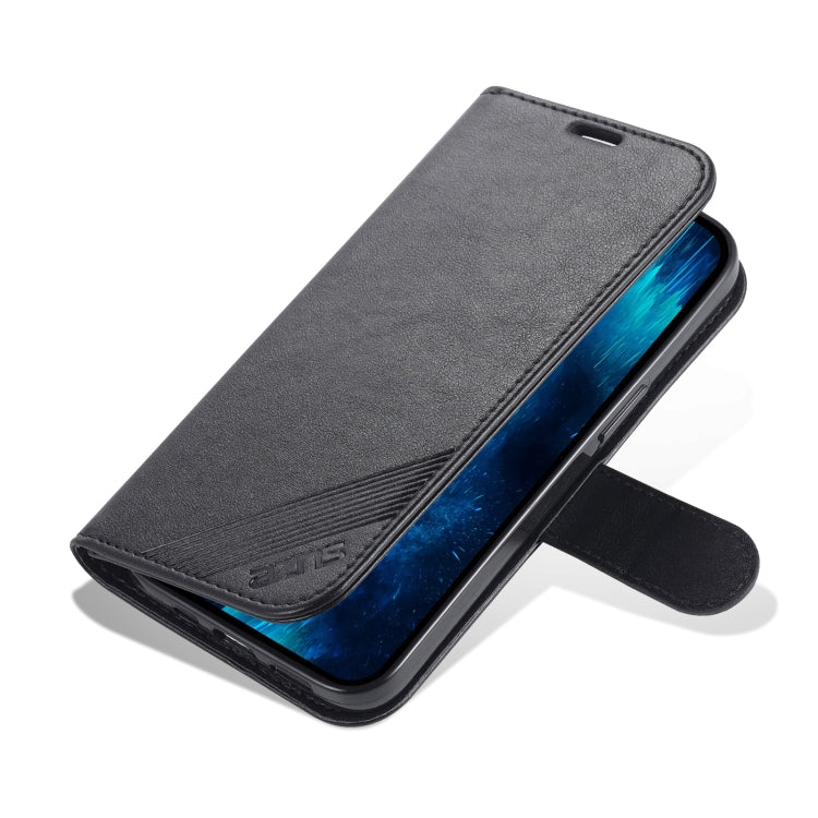 For iPhone 14 Pro AZNS Sheepskin Texture Horizontal Flip Leather Case(Black) - HoMEdemic™ 