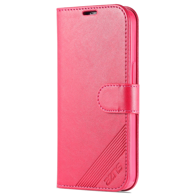 For iPhone 14 Pro AZNS Sheepskin Texture Horizontal Flip Leather Case(Red) - HoMEdemic™ 