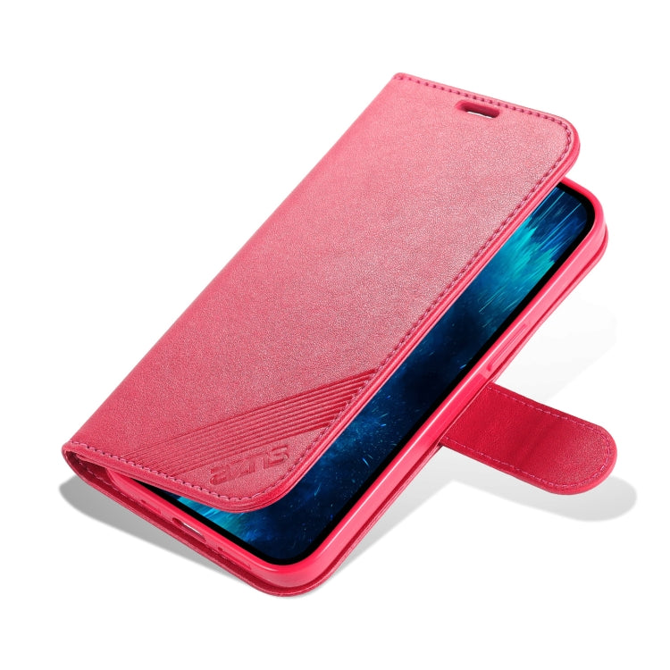 For iPhone 14 Pro AZNS Sheepskin Texture Horizontal Flip Leather Case(Red) - HoMEdemic™ 