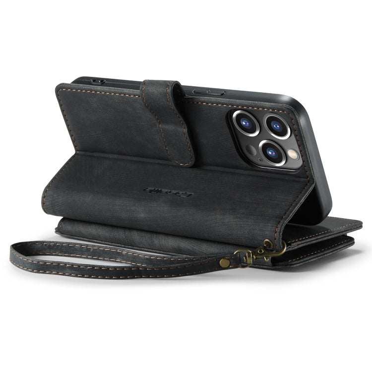 For iPhone 14 Pro CaseMe C30 Multifunctional Phone Leather Case(Black) - HoMEdemic™ 
