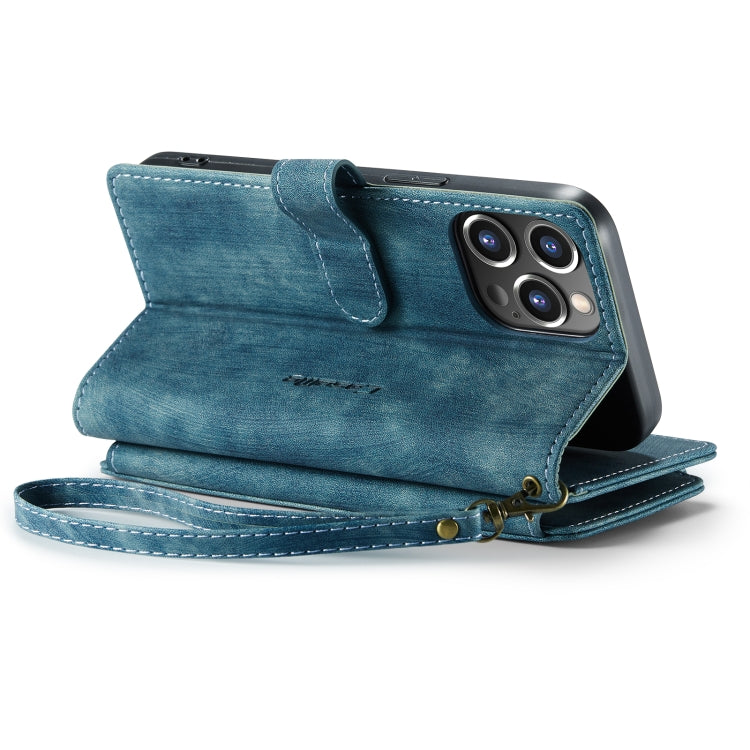 For iPhone 14 Pro CaseMe C30 Multifunctional Phone Leather Case(Blue) - HoMEdemic™ 