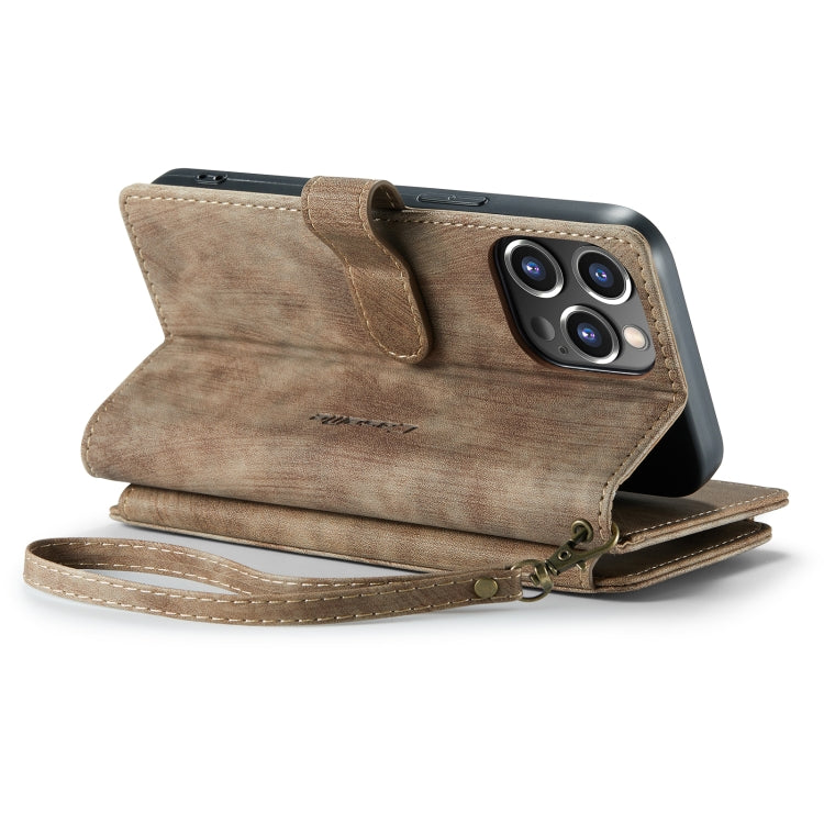For iPhone 14 Pro CaseMe C30 Multifunctional Phone Leather Case(Brown) - HoMEdemic™ 
