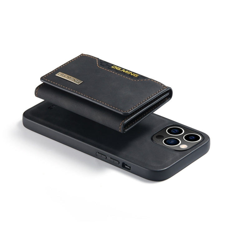 For iPhone 14 Pro DG.MING M2 Series 3-Fold Card Bag Leather Case(Black) - HoMEdemic™ 