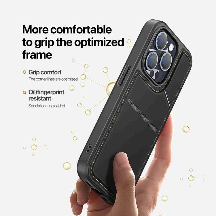 For iPhone 14 Pro DUX DUCIS Rafi II Series MagSafe Magnetic Holder RFID Phone Case(Black) - HoMEdemic™ 