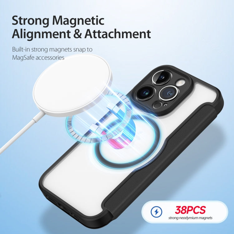 For iPhone 14 Pro DUX DUCIS Skin X Pro Series Magsafe PC + TPU Phone Leather Case(Black) - HoMEdemic™ 