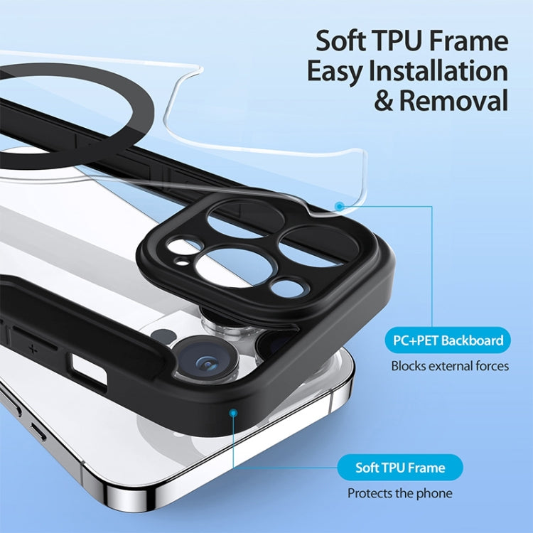 For iPhone 14 Pro DUX DUCIS Skin X Pro Series Magsafe PC + TPU Phone Leather Case(Black) - HoMEdemic™ 