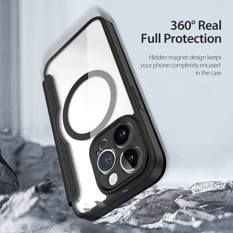 For iPhone 14 Pro DUX DUCIS Skin X Pro Series Magsafe PC + TPU Phone Leather Case(Black) - HoMEdemic™ 