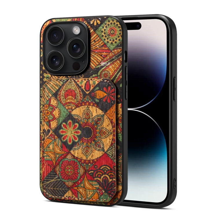 For iPhone 14 Pro Dual Card Slot Holder Phone Case(Autumn Yellow) - HoMEdemic™ 