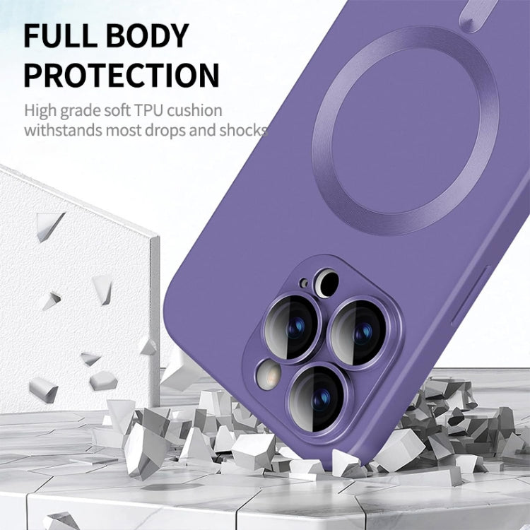 For iPhone 14 Pro ENKAY MagSafe Matte TPU Phone Case with Lens Film(Blue) - HoMEdemic™ 