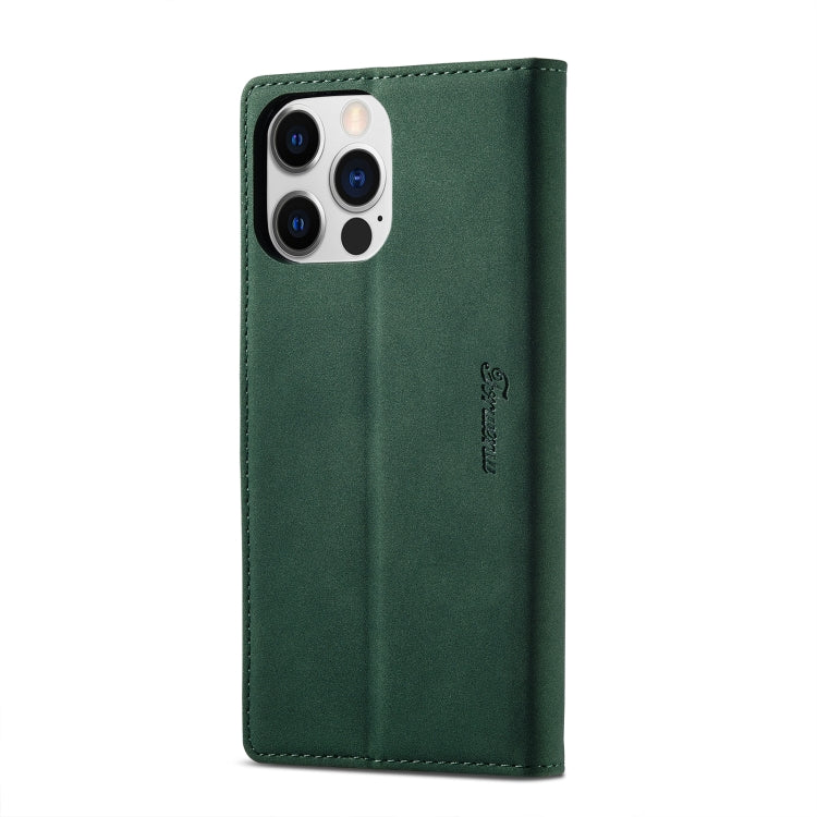 For iPhone 14 Pro Forwenw F1 Series Matte Strong Magnetism Leather Phone Case(Green) - HoMEdemic™ 