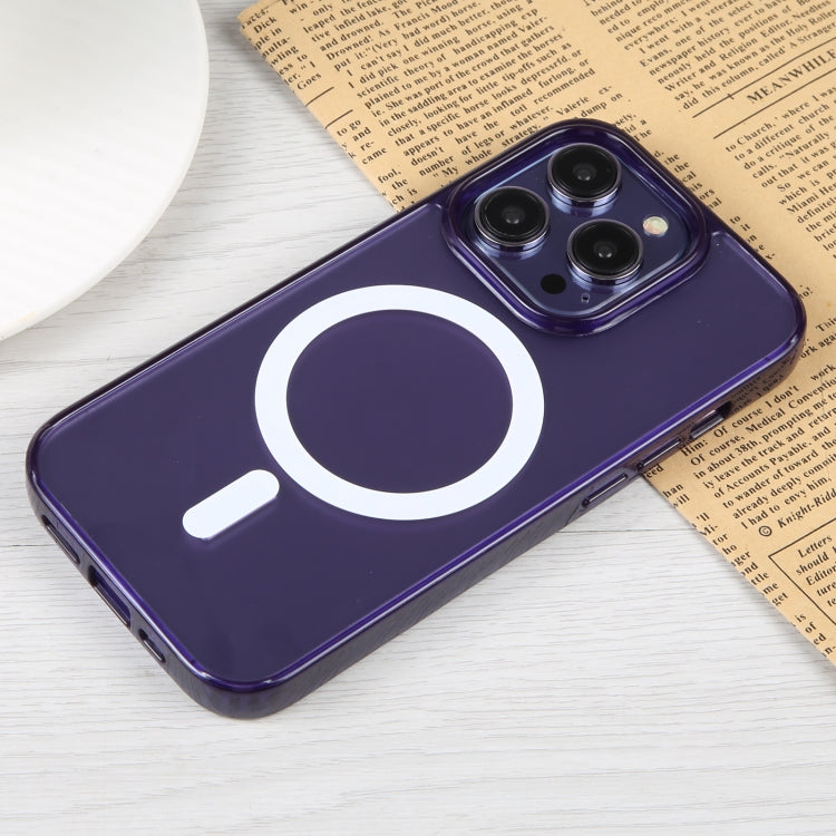 For iPhone 14 Pro GEBEI MagSafe Magnetic Transparent Phone Case (Purple) - HoMEdemic™ 