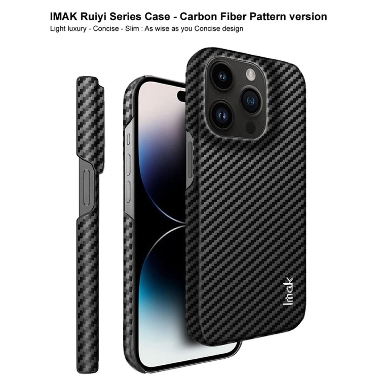 For iPhone 14 Pro IMAK Ruiyi Series Carbon Fiber PU + PC Phone Case - HoMEdemic™ 