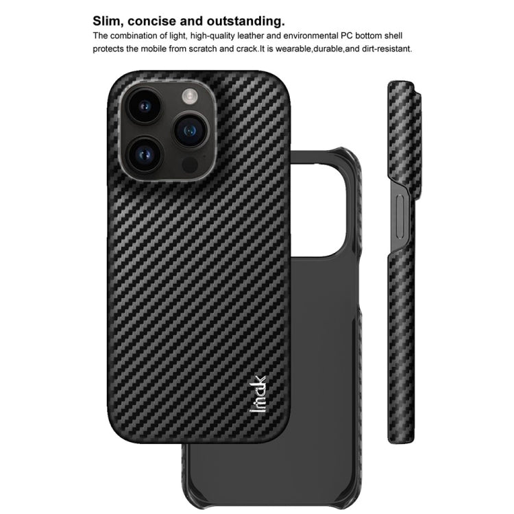 For iPhone 14 Pro IMAK Ruiyi Series Carbon Fiber PU + PC Phone Case - HoMEdemic™ 
