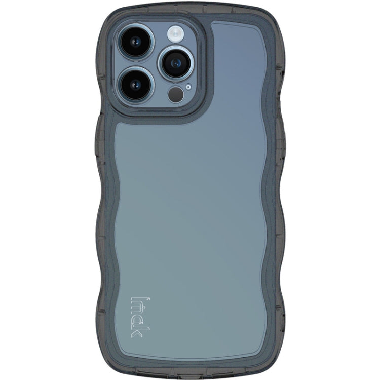 For iPhone 14 Pro IMAK UX-8 Series Transparent Shockproof TPU Phone Case(Transparent Black) - HoMEdemic™ 