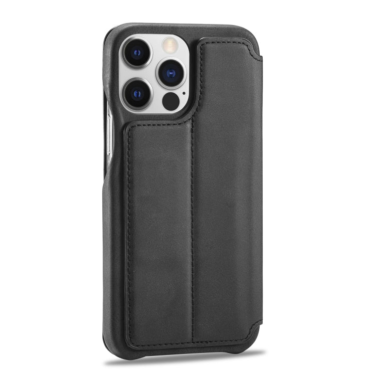 For iPhone 14 Pro LC.IMEEKE Hon Ancient Series Flip Leather Phone Case(Black) - HoMEdemic™ 