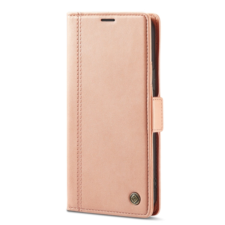 For iPhone 14 Pro LC.IMEEKE Magnetic Buckle Leather Phone Case(Rose Gold) - HoMEdemic™ 