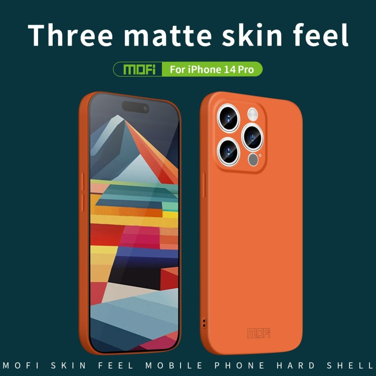 For iPhone 14 Pro MOFI Qin Series Skin Feel All-inclusive PC Phone Case(Beige) - HoMEdemic™ 
