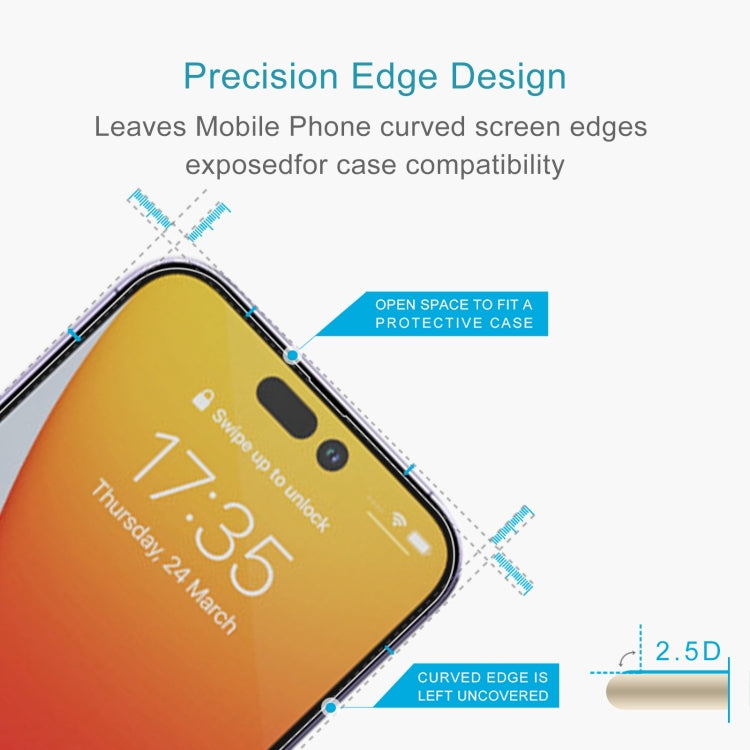 For iPhone 14 Pro Max 0.26mm 9H 2.5D Tempered Glass Film - HoMEdemic™ 
