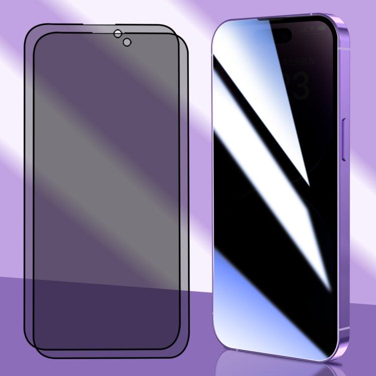 For iPhone 14 Pro Max 2pcs ENKAY Hat-Prince 25 Degree Privacy 8K UHD AGC Tempered Glass Film - HoMEdemic™ 