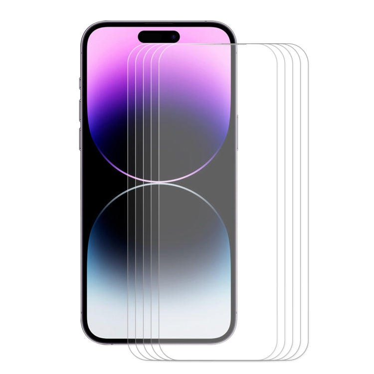 For iPhone 14 Pro Max 5pcs ENKAY 0.26mm 9H 2.5D Tempered Glass Film - HoMEdemic™ 