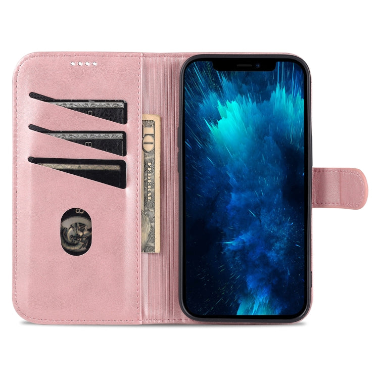 For iPhone 14 Pro Max AZNS Skin Feel Calf Texture Horizontal Flip Leather Case (Rose Gold) - HoMEdemic™ 