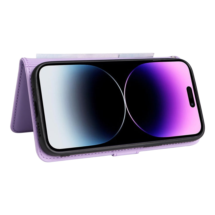For iPhone 14 Pro Max BETOPNICE BN-005 2 in 1 Detachable Imitate Genuine Leather Phone Case(Light Purple) - HoMEdemic™ 