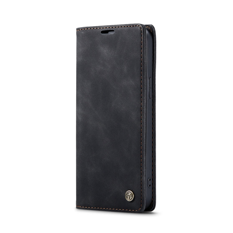 For iPhone 14 Pro Max CaseMe-013 Multifunctional Retro Frosted Leather Phone Case (Black) - HoMEdemic™ 