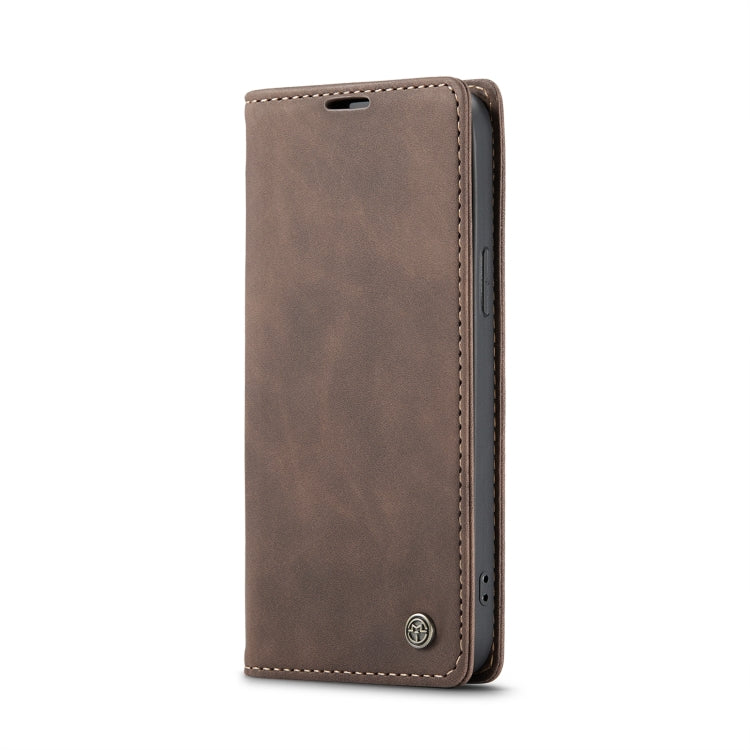 For iPhone 14 Pro Max CaseMe-013 Multifunctional Retro Frosted Leather Phone Case (Coffee) - HoMEdemic™ 