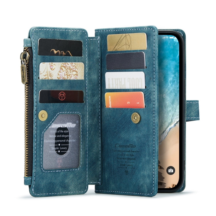For iPhone 14 Pro Max CaseMe C30 Multifunctional Phone Leather Case (Blue) - HoMEdemic™ 
