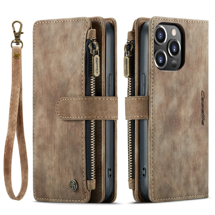 For iPhone 14 Pro Max CaseMe C30 Multifunctional Phone Leather Case (Brown) - HoMEdemic™ 