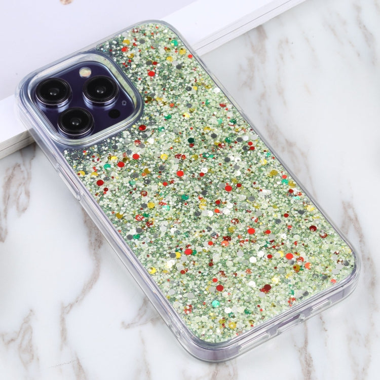 For iPhone 14 Pro Max DFANS DESIGN Starlight Shining TPU+PC Phone Case(Green) - HoMEdemic™ 