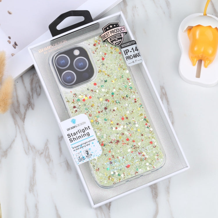 For iPhone 14 Pro Max DFANS DESIGN Starlight Shining TPU+PC Phone Case(Green) - HoMEdemic™ 