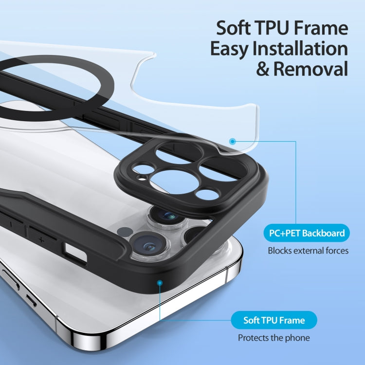 For iPhone 14 Pro Max DUX DUCIS Skin X Pro Series Magsafe PC + TPU Phone Leather Case(Black) - HoMEdemic™ 