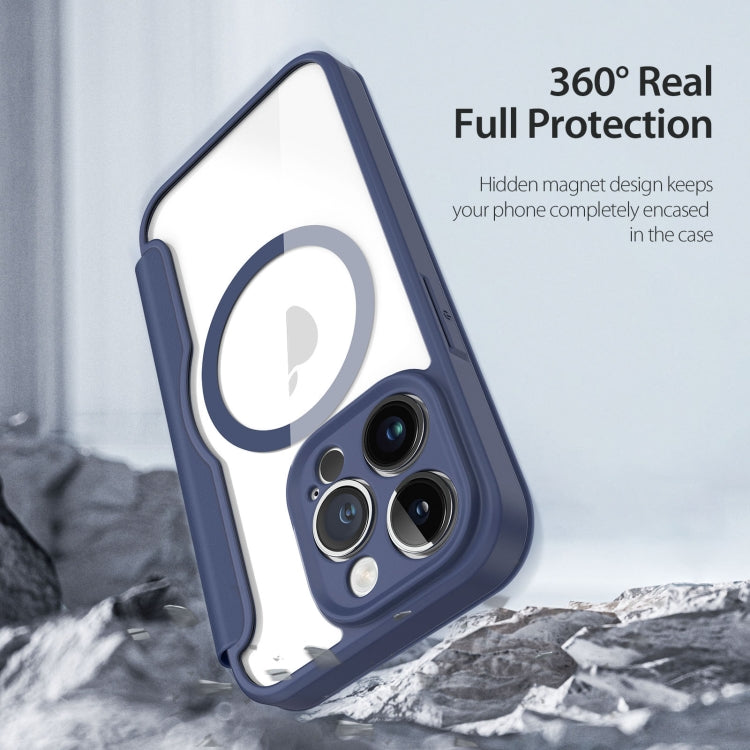 For iPhone 14 Pro Max DUX DUCIS Skin X Pro Series Magsafe PC + TPU Phone Leather Case (Blue) - HoMEdemic™ 