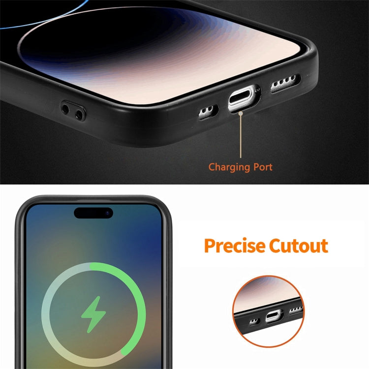 For iPhone 14 Pro Max ENKAY Retro Leather Skin PC Phone Case with High Aluminum-silicon Glass Film(Black) - HoMEdemic™ 
