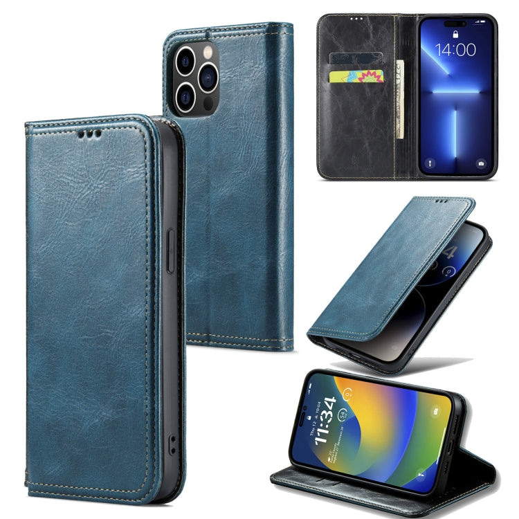 For iPhone 14 Pro Max FIERRE SHANN Vintage Bark Texture Wallet Leather Phone Case(Green) - HoMEdemic™ 