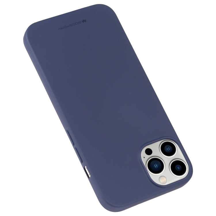 For iPhone 14 Pro Max GOOSPERY SOFT FEELING Liquid TPU Phone Case (Blue) - HoMEdemic™ 