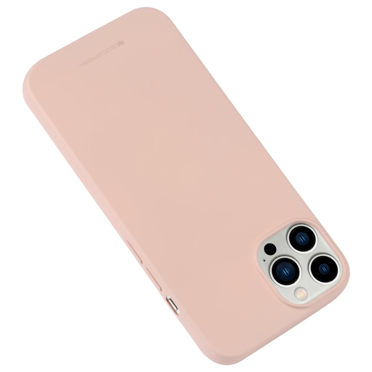 For iPhone 14 Pro Max GOOSPERY SOFT FEELING Liquid TPU Phone Case (Light Pink) - HoMEdemic™ 