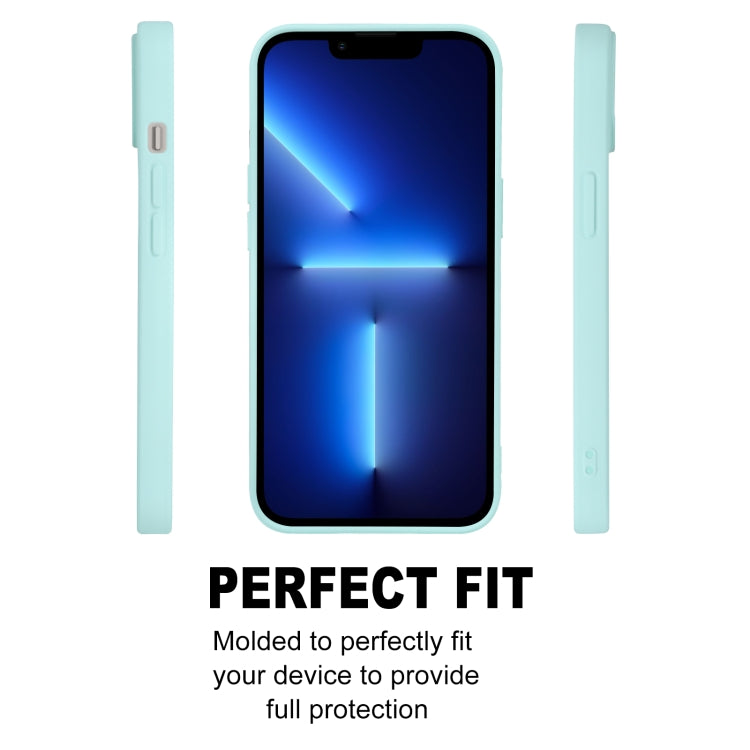 For iPhone 14 Pro Max GOOSPERY SOFT FEELING Liquid TPU Phone Case (Mint Green) - HoMEdemic™ 
