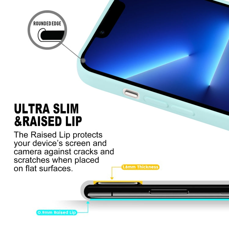 For iPhone 14 Pro Max GOOSPERY SOFT FEELING Liquid TPU Phone Case (Mint Green) - HoMEdemic™ 