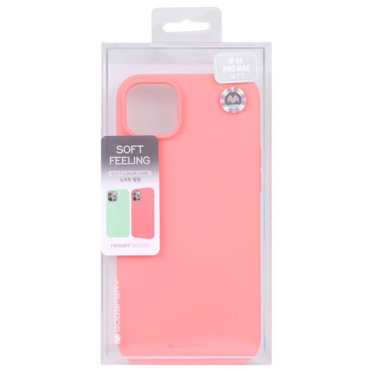 For iPhone 14 Pro Max GOOSPERY SOFT FEELING Liquid TPU Phone Case (Pink) - HoMEdemic™ 