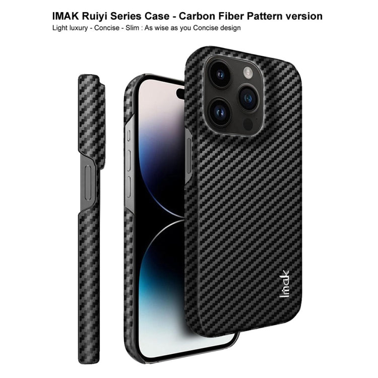 For iPhone 14 Pro Max IMAK Ruiyi Series Carbon Fiber PU + PC Phone Case - HoMEdemic™ 