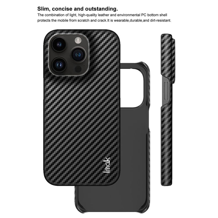 For iPhone 14 Pro Max IMAK Ruiyi Series Carbon Fiber PU + PC Phone Case - HoMEdemic™ 