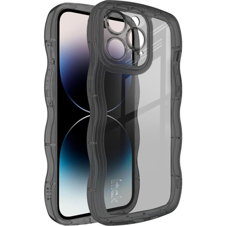 For iPhone 14 Pro Max IMAK UX-8 Series Transparent Shockproof TPU Phone Case(Transparent Black) - HoMEdemic™ 