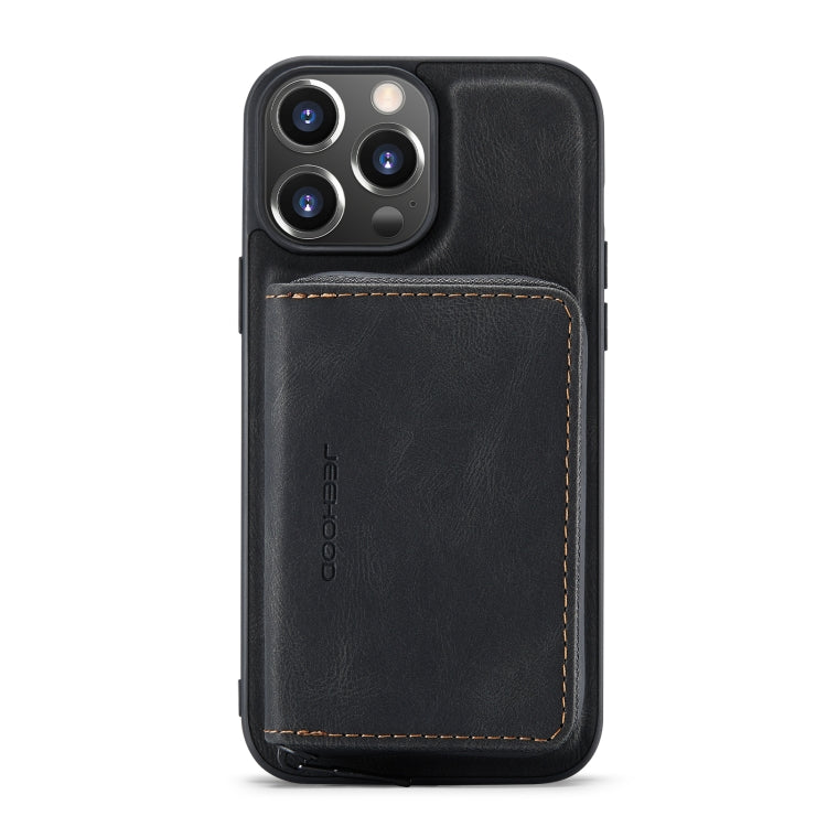 For iPhone 14 Pro Max JEEHOOD Magnetic Zipper Wallet Leather Phone Case (Black) - HoMEdemic™ 