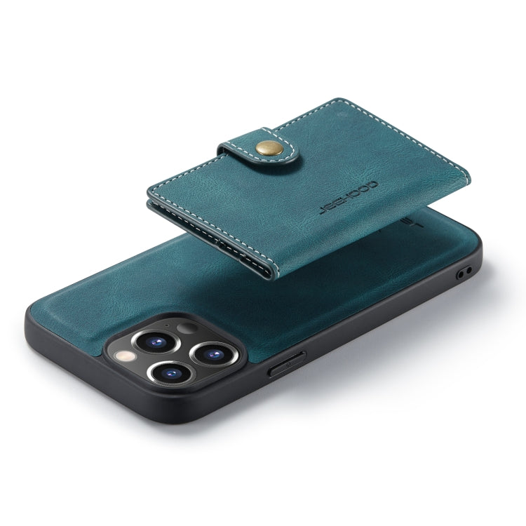 For iPhone 14 Pro Max JEEHOOD Retro Magnetic Detachable Leather Phone Case (Blue) - HoMEdemic™ 