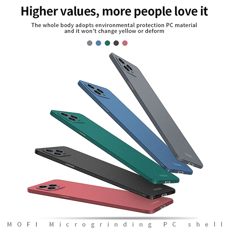For iPhone 14 Pro Max MOFI Fandun Series Frosted PC Ultra-thin Phone Case(Gray) - HoMEdemic™ 