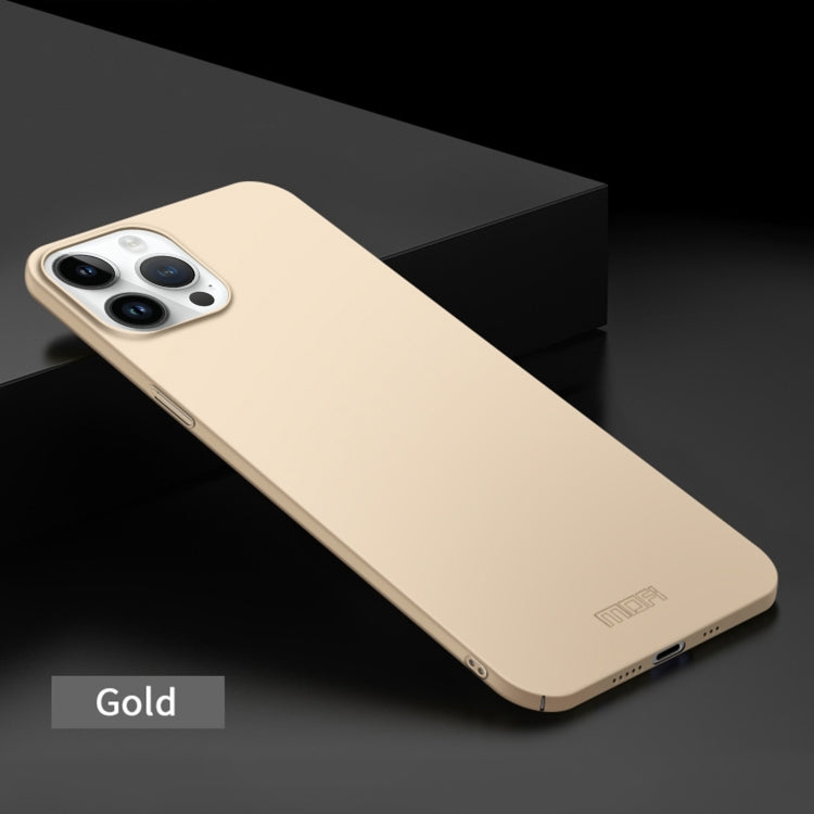 For iPhone 14 Pro Max MOFI Frosted PC Ultra-thin Hard Case (Gold) - HoMEdemic™ 