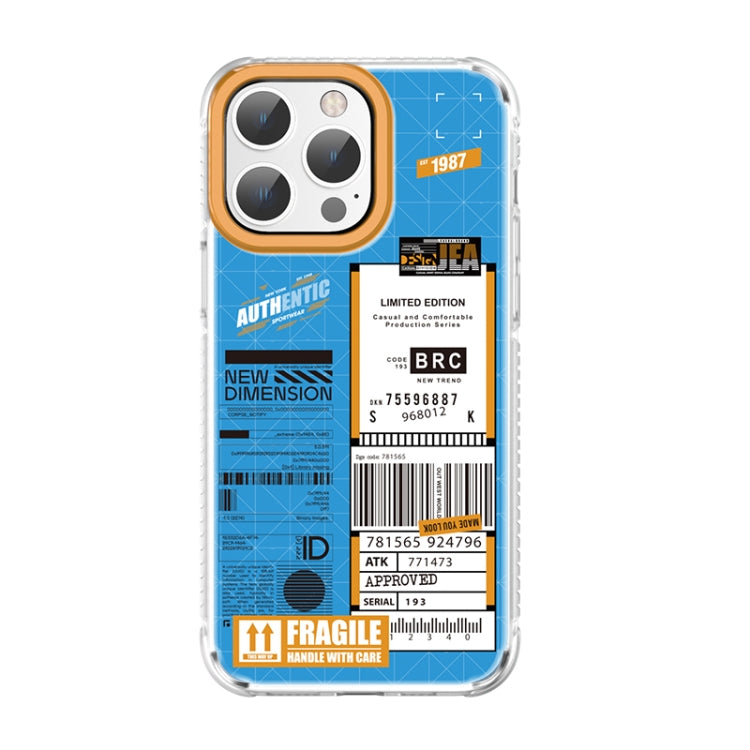 For iPhone 14 Pro Max Mutural Dual-side Laminating Printed TPU Phone Case(Blue) - HoMEdemic™ 
