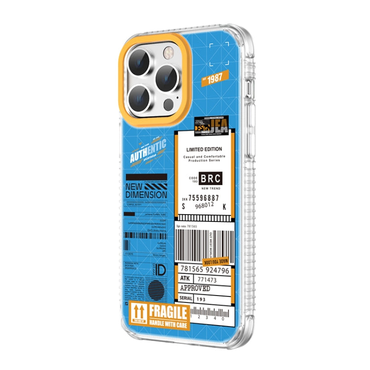 For iPhone 14 Pro Max Mutural Dual-side Laminating Printed TPU Phone Case(Blue) - HoMEdemic™ 